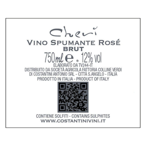 Spumante Rosè BRUT – Cherì - immagine 2