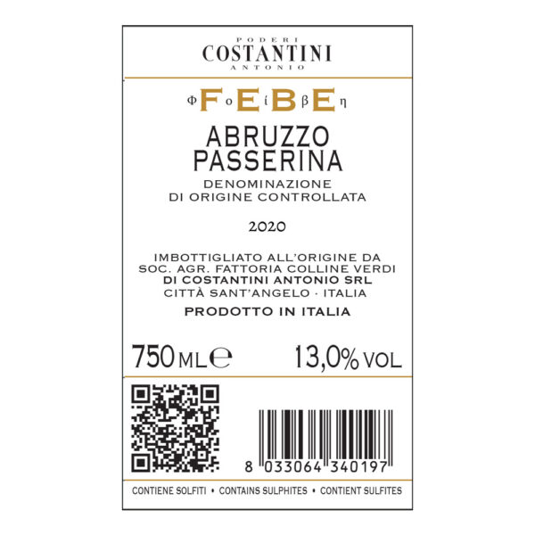 Abruzzo Passerina Doc 2023 - Linea Febe - immagine 2