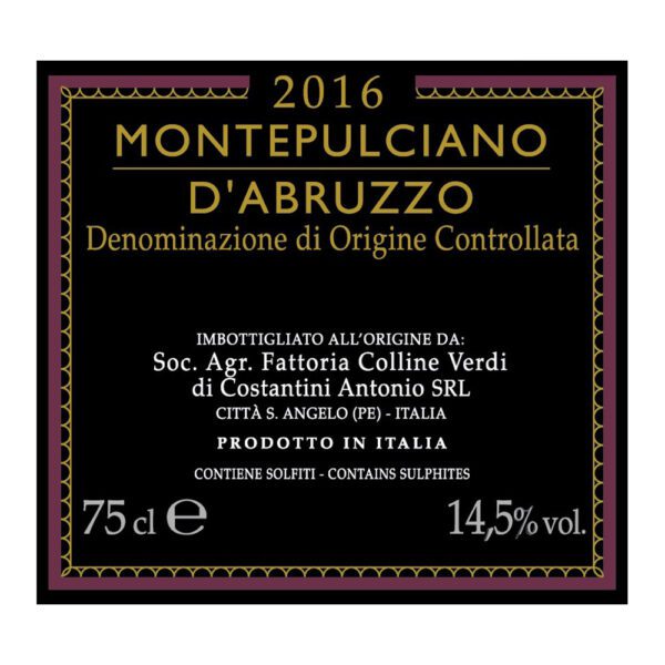 Tornese Montepulciano D’Abruzzo DOC 2017 - Linea Top - immagine 2