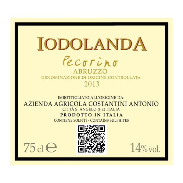 Abruzzo Pecorino DOC 2013 “IODOLANDA” - Linea Top - immagine 2